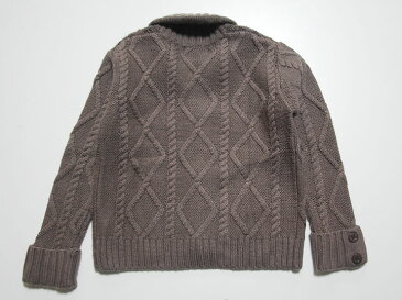 【値下げ!】■タルティーヌエショコラ/Tartine et Chocolat■110cm カーディガン 茶【中古 USED】子供服 キッズ kids 男の子 秋冬