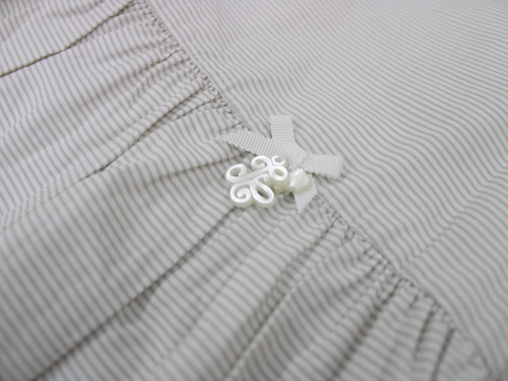 タルティーヌエショコラ ジャンパースカート 130cm キッズ 女の子 ライトグレー【中古】 ●