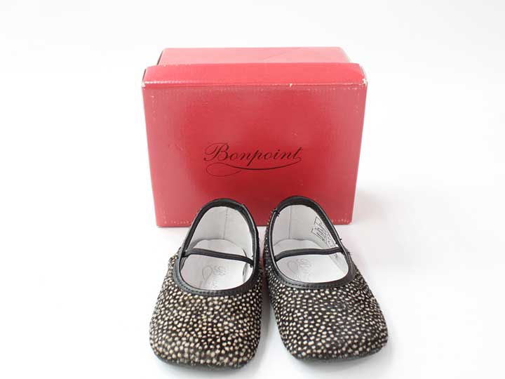 『ボンポワン/BONPOINT』 11.4cm(19) シューズ/靴 茶系 ハラコ 【中古】 子供 キッズ kids ベビー baby 女の子 秋冬 shoes 528042