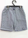 【SALE!】『ファミリア/familiar』80cm ショートパンツ/ハーフパンツ/半ズボン/短パン 紺×白【中古】子供服 キッズ kids ベビー服 baby 男の子 春夏 bottoms 505042