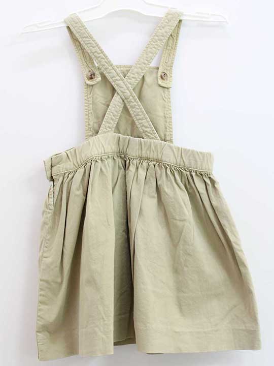 【SALE!】『ボンポワン/BONPOINT』100cm(3A) ジャンパースカート ベージュ 【中古...