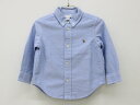 【新規値下げ!】現行〔ラルフローレン/Ralph Lauren〕90cm 長袖シャツ 水色 フォーマル お受験 面接 見学会 説明会 お稽古 通塾 冠婚葬祭【中...