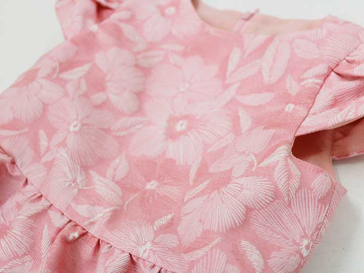 【値下げ!】タルティーヌエショコラ 半袖ドレスワンピース 120cm キッズ 女児 ピンク【中古】≪ 3