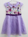 【夏SALE!】アナスイミニ 半袖ワンピース 110cm キッズ 女児 紫【中古】≪