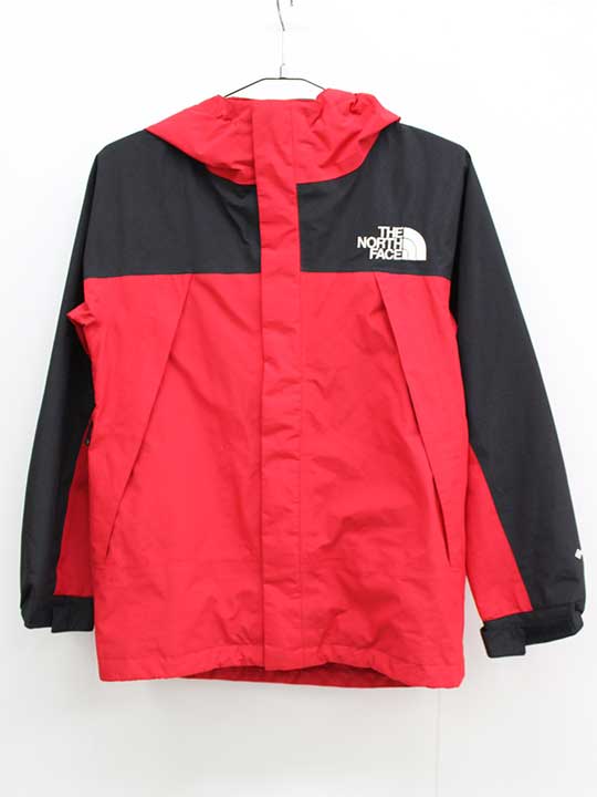 楽天セカンズ＆キッズセカンズ【楽天スーパーSALE!】ザノースフェイス マウンテンジャケット 150cm キッズ 男児 女児 赤×黒【中古】≪
