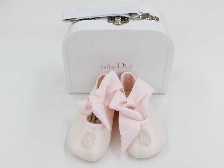 Baby Shoes - ベビーディオール ベビーシューズ 10cm位キッズ 女児 ピンク【中古】【ネット限定】【新入荷!】≪
