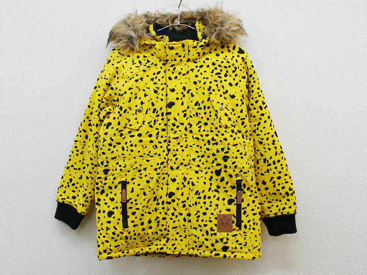 ミニロディーニminirodini〕140-146cmスキージャケットブルゾンアウター黄色×黒ウィンタースポーツスキー教室スノーボード防寒雪遊び【中古】子供服キッズkidsジュニア男の子冬seasonal622132