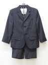 【新規値下げ!】〔バーバリー/BURBERRY 〕128/116cm スーツ 濃グレー フォーマル 卒園式 入学式 結婚式 発表会 謝恩会 冠婚葬祭 七五三【中...