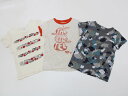 【夏SALE!】〔デニム&ダンガリー/DENIM DUNGAREE/D&D〕130cm 半袖カットソー/半袖Tシャツ3点set 白系&グレー【中古】【ネット限定】子供服 キッズ kids 男の子 女の子 夏 tops 424042