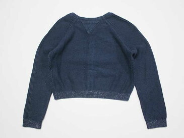 《トミーヒルフィガー/TOMMY HILFIGER》110cm カーディガン ネイビー【中古】子供服 キッズ kids 女の子 春秋 713002