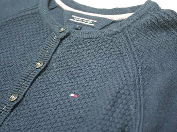 《トミーヒルフィガー/TOMMY HILFIGER》110cm カーディガン ネイビー【中古】子供服 キッズ kids 女の子 春秋 713002