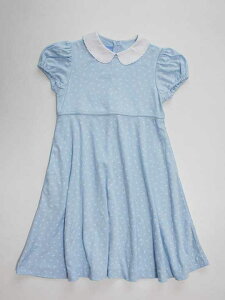 《ファミリア/familiar》120cm 半袖ワンピース 水色【中古 USED】子供服 キッズ kids 女の子 夏 505002