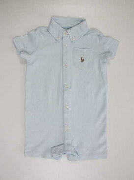 《ラルフローレン/Ralph Lauren》70cm 半袖シャツオール 水色 ピマコットン【中古 USED】子供服 キッズ kids ベビー服 baby 男の子 夏 515002