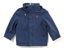 【値下げ!】《ラルフローレン/Ralph Lauren》85cm ナイロンジャンパー/ナイロンブルゾン 紺 フード収納可【中古】子供服 キッズ kids ベビー服 baby 男の子 秋 729022 otr