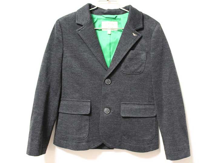 【値下げ!】《アルマーニ ジュニア/Armani Junior》118cm ジャケット グレー【中古】子供服 キッズ kids 男の子 秋 520122 otr