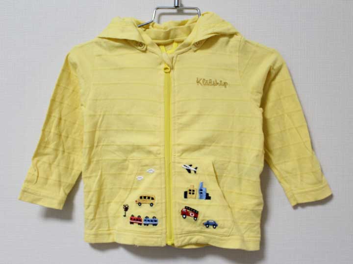 【楽天スーパーSALE!】《クレードスコープ/kladskap》80cm パーカー 黄色 '20年製【中古】子供服 キッズ kids ベビー服 baby 男の子 春夏 131032 tops