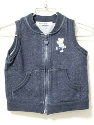 【値下げ!】《ファミリア/familiar》80cm ベスト 紺【中古】子供服 キッズ kids ベビー服 baby 男の子 春秋 822032 tops