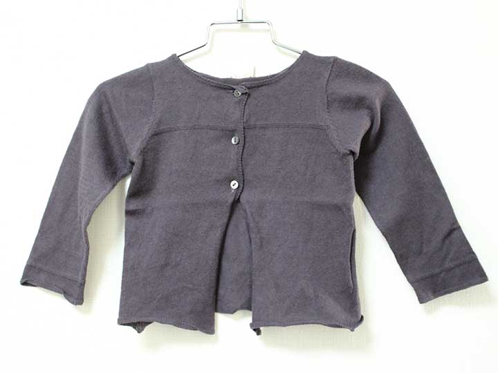 【楽天スーパーSALE!】《ボントン/BONTON》86cm 長袖カーディガン 茶色【中古】子供服 キッズ kids ベビー服 baby 女の子 春 303032