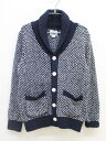 【Rakuten Fashion THE SALE!】▼Jプレス/J.PRESS▼130cm カーディガン 白×ネイビー 【中古】子供服 キッズ kids 男の子 秋冬 310132 tops