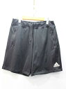 『adidas/アディダス』ハーフパンツ/カジュアル/シンプル/スポーツ/膝上丈 ブラック/黒 レディース L【中古】春夏秋冬 119042