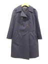 『miu miu/ミュウミュウ』トレンチコート/きれいめ/アウター/長袖 ネイビー/紺 レディース 36【中古】 春秋 otr 419042