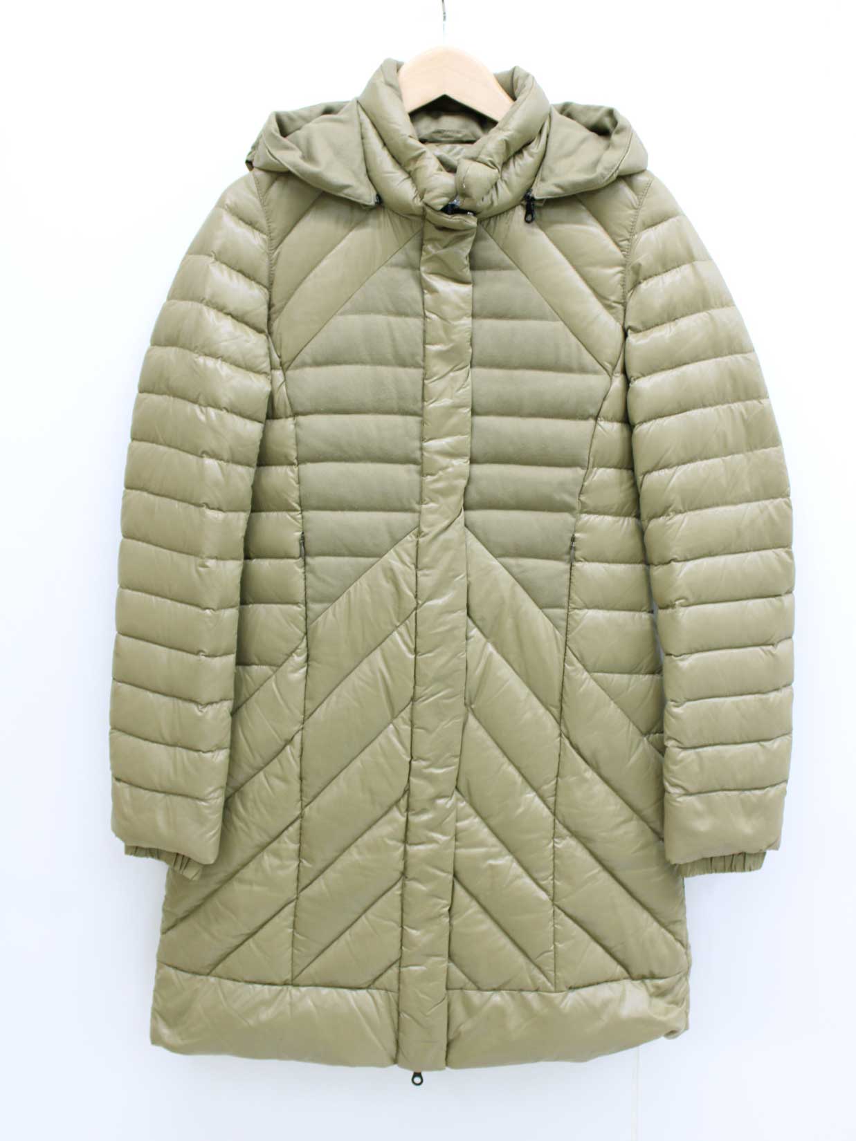 『DUVETICA/デュベティカ』EUBULIA/ウール切替ダウンコート/アウター/長袖 カーキ系/ ...