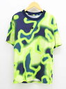 『NIKE/ナイキ』タイダイプリントTシャツ/スポーツ/スポーツウェア/Tシャツ/カットソー/半袖 イエロー×ネイビー/黄色×紺 メンズ S/P【中古】 春夏秋...