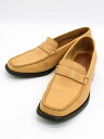 【SALE】『TOD'S/トッズ』レザーローファー/パンプス/ローファー/カジュアル/シンプル/無地/シューズ/靴 キャメルベージュ レディース 5 1/2【中古】 春夏秋冬 903052