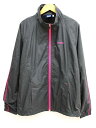 『Reebok/リーボック』ウィンドブレーカー/ジャケット/トレーニング/スポーツ/ジャージ/アウター/長袖 ダークグレー×ピンク/灰色×ピンク レディース X...