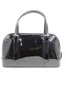 【SALE】バーバリー エナメル2wayハンドバッグ レディース ブラック【中古】 †
