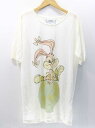【夏SALE】ジェシードゥカステルバジャック プリントメッシュカットソー レディース ホワイト×マルチ【中古】 †