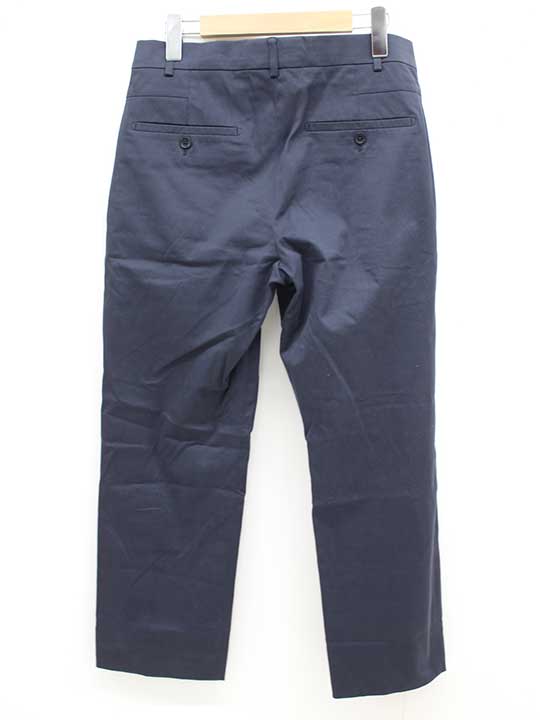 エルメス テーパードパンツ 38 メンズ ネイビー【中古】 †