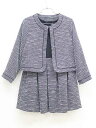 コムサエンジェルCOMMECAANGEL120cmアンサンブル黒×白フォーマル入学式卒園式結婚式冠婚葬祭発表会謝恩会【中古】子供服キッズkids女の子fml62...