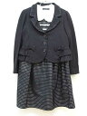 【新規値下げ!】▼ベベ/BeBe▼120cm アンサンブル3点セット 黒×白 フォーマル 入学式 卒園式 結婚式 冠婚葬祭 発表会 謝恩会 【中古】 子供服 キ...