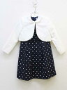 【新規値下げ!】▼ミキハウス/mikihouse▼120cm アンサンブル 濃紺×白×水色 フォーマル 入学式 卒園式 結婚式 冠婚葬祭 発表会 謝恩会 【中古...