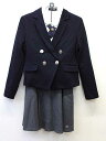 【新規値下げ!】▼ポンポネット/pom ponette▼160cm スーツ4点セット 濃紺×白×グレー フォーマル 入学式 卒業式 結婚式 冠婚葬祭 発表会 謝...
