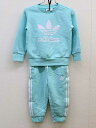 【春物 新入荷!】▼アディダス/adidas▼90cm スウェット上下セット 青×白 【中古】子供服 キッズ kids ベビー服 baby 男の子 春秋 tops 402042