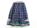 ▼アナスイミニ/ANNA SUI mini▼120cm(M) 3wayスカート 紺×緑×白×黒 【中古】 子供服 キッズ kids 女の子 春秋 bottoms...