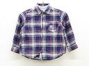 【SALE!】▼ミキハウス/MIKIHOUSE ▼90cm リバーシブルシャツ 紺×赤×白&青×白 【中古】子供服 キッズ kids ベビー服 baby 男の子...