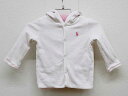 【SALE!】▼ラルフローレン/Ralph Lauren▼60cm位 パーカー 白&白×ピンク リバーシブル 【中古】子供服 キッズ kids ベビー服 baby 女の子 春秋冬 tops 512042