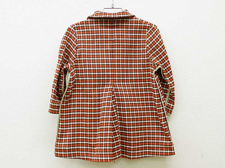 ▼キャラメル/CARAMEL▼96cm(3) コート 茶色×オレンジ×白 【中古】 子供服 キッズ kids 女の子 春秋 otr 113042