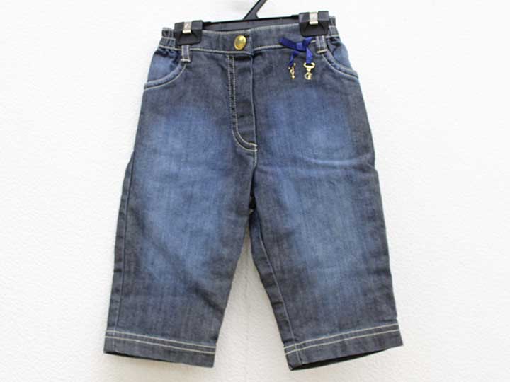 ▼ベビーディオール/baby Dior▼70cm位(6M) ロングパンツ/長ズボン インディゴ系×紺 【中古】 子服 キッズ kids ベビー服 baby 女の子 春夏秋冬 bottoms 313042