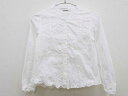 【SALE!】▼ファミリア/familiar▼150cm 長袖ブラウス/シャツ 白 【中古】 子供服 キッズ ジュニア 女の子 春 tops 123042
