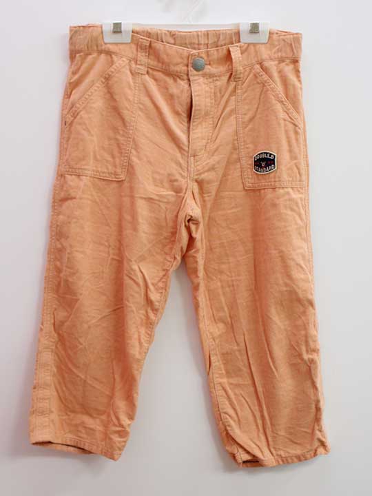 ▼ミキハウスダブルB/MIKIHOUSE DOUBLE.B▼150cm 半端丈パンツ オレンジ×青系 【中古】 子供服 キッズ ジ..