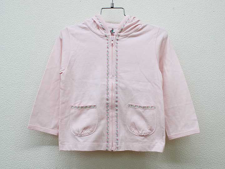 ▼ペアレンツドリーム/parents dream▼90cm 長袖パーカー ピンク 【中古】 子供 キッズ kids ベビー服 baby 女の子 tops 春 514042