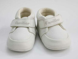 【新入荷!】▼ファミリア/familiar▼13cm ベビーシューズ/靴 白 【中古】 子供 キッズ kids 男の子 女の子 ベビー baby shoes 春夏秋冬 414042