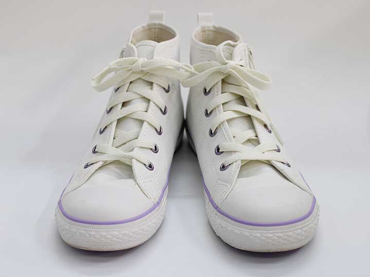 ▼コンバース/CONVERSE▼22cm スニーカー/スポーツシューズ/運動靴 ラベンダー×白 オールスター【中古】 子供 キッズ kids ジュニア 女の子 shoes 春夏秋冬 414042