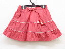 【SALE!】▼ファミリア/familiar▼90cm スカート 赤×白 【中古】 子供 キッズ kids ベビー服 baby 女の子 春夏 bottoms 4...