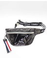 ★TOMMY JEANS/トミージーンズ★クリアベルトウエストバッグ/ポーチ付/カジュアル/バッグ/鞄 ブラック×黒 レディース メンズ ユニセックス【中古】春夏秋冬 812132(4)