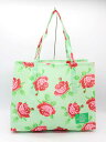 ★Cath Kidston×TESCO/キャスキッドソン×テスコ★エコバッグ/トートバッグ/カジュアル/シンプル/バッグ/鞄 グリーン×レッド/緑×赤 レディ..